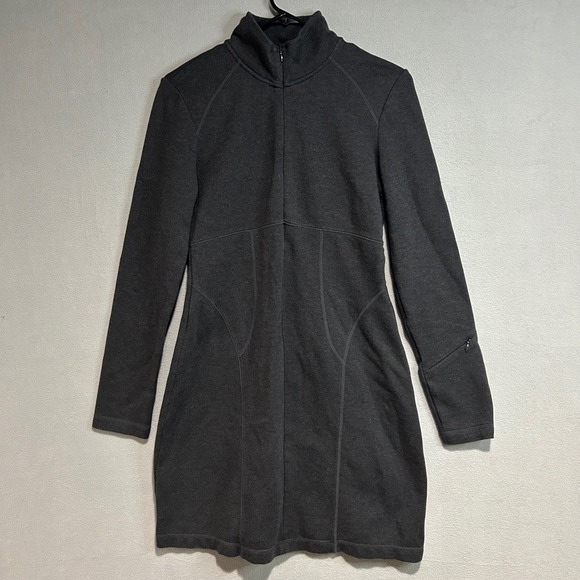 Athleta Pants - Athleta athletic Dress Womens Small Gray Half Zip Mock Neck Long Sleeve Sporty